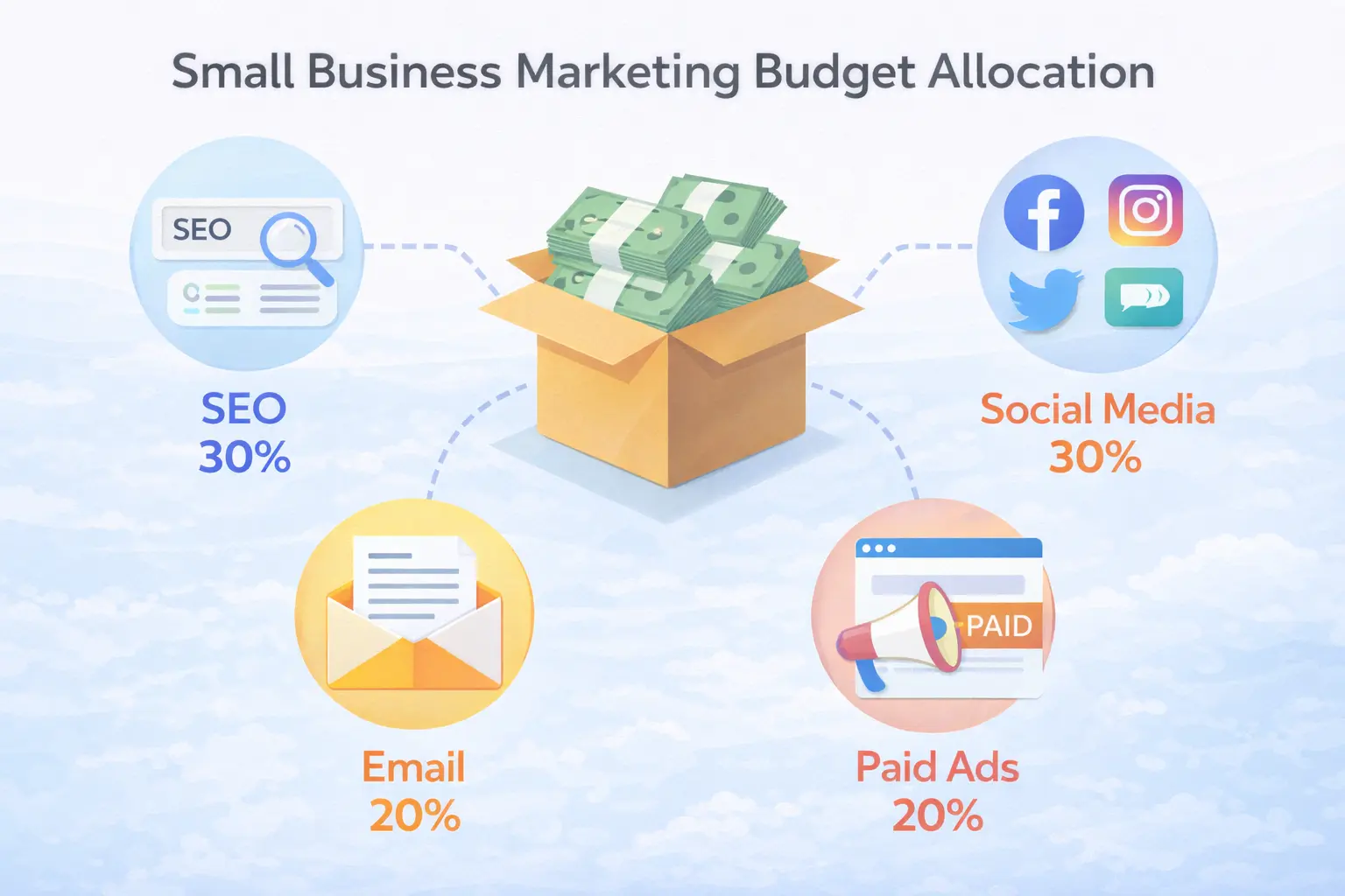 Marketing budget allocation and ROI tracking dashboard