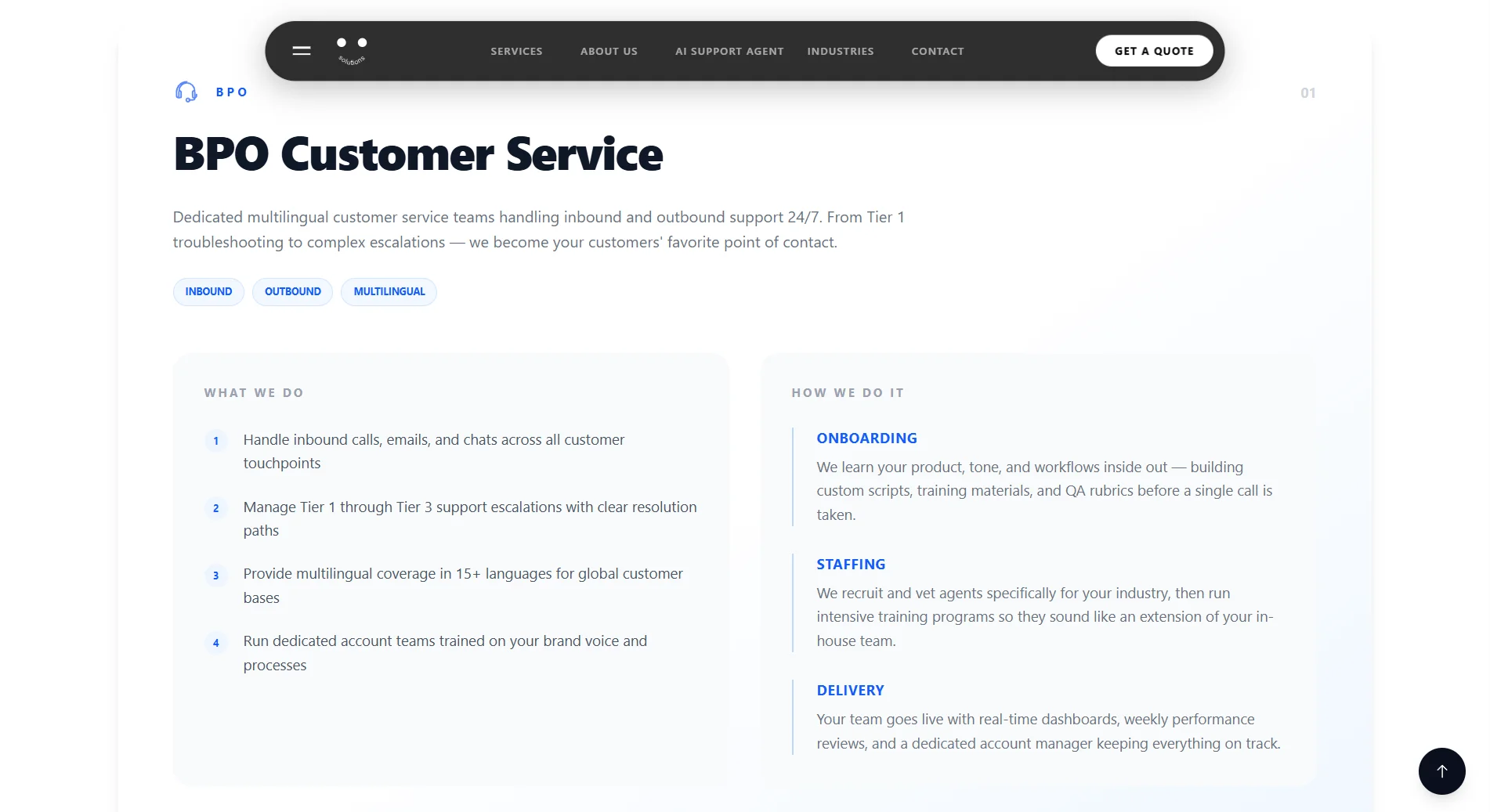 Dat Dat Solutions services overview