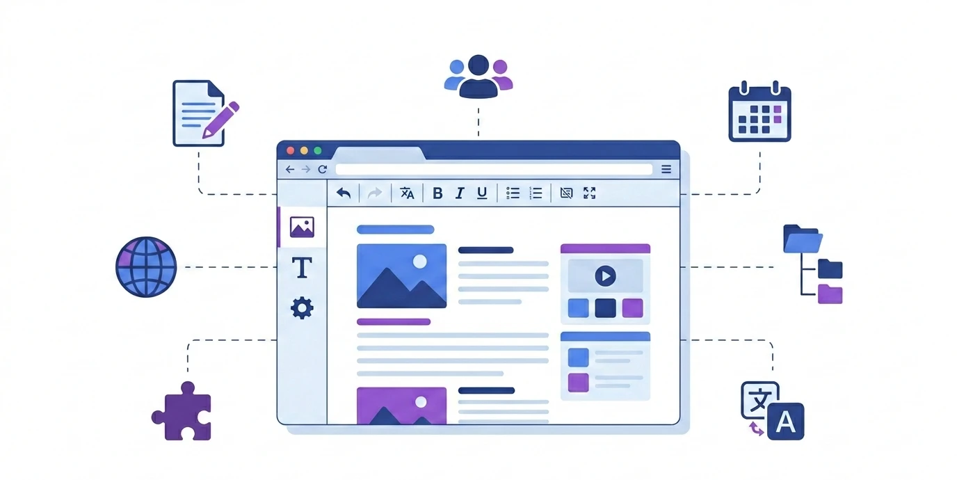 Content management system interface