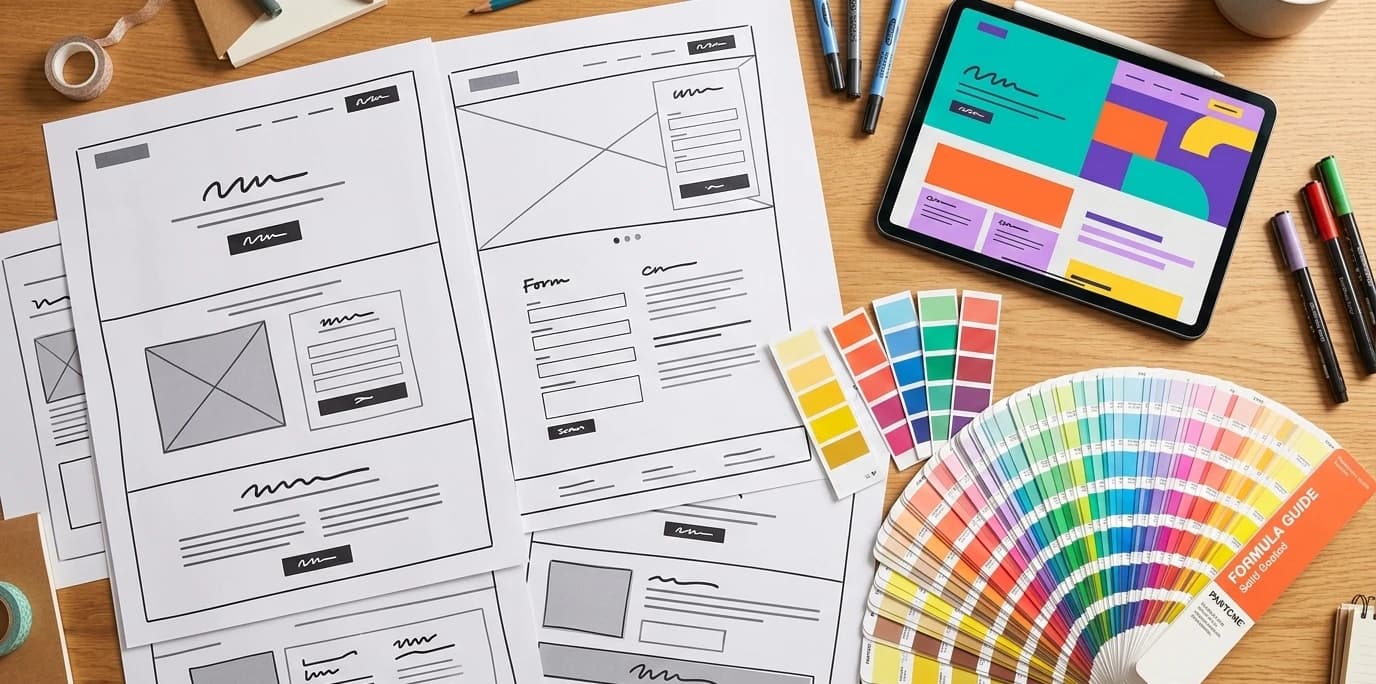 Wireframes & Visual Design